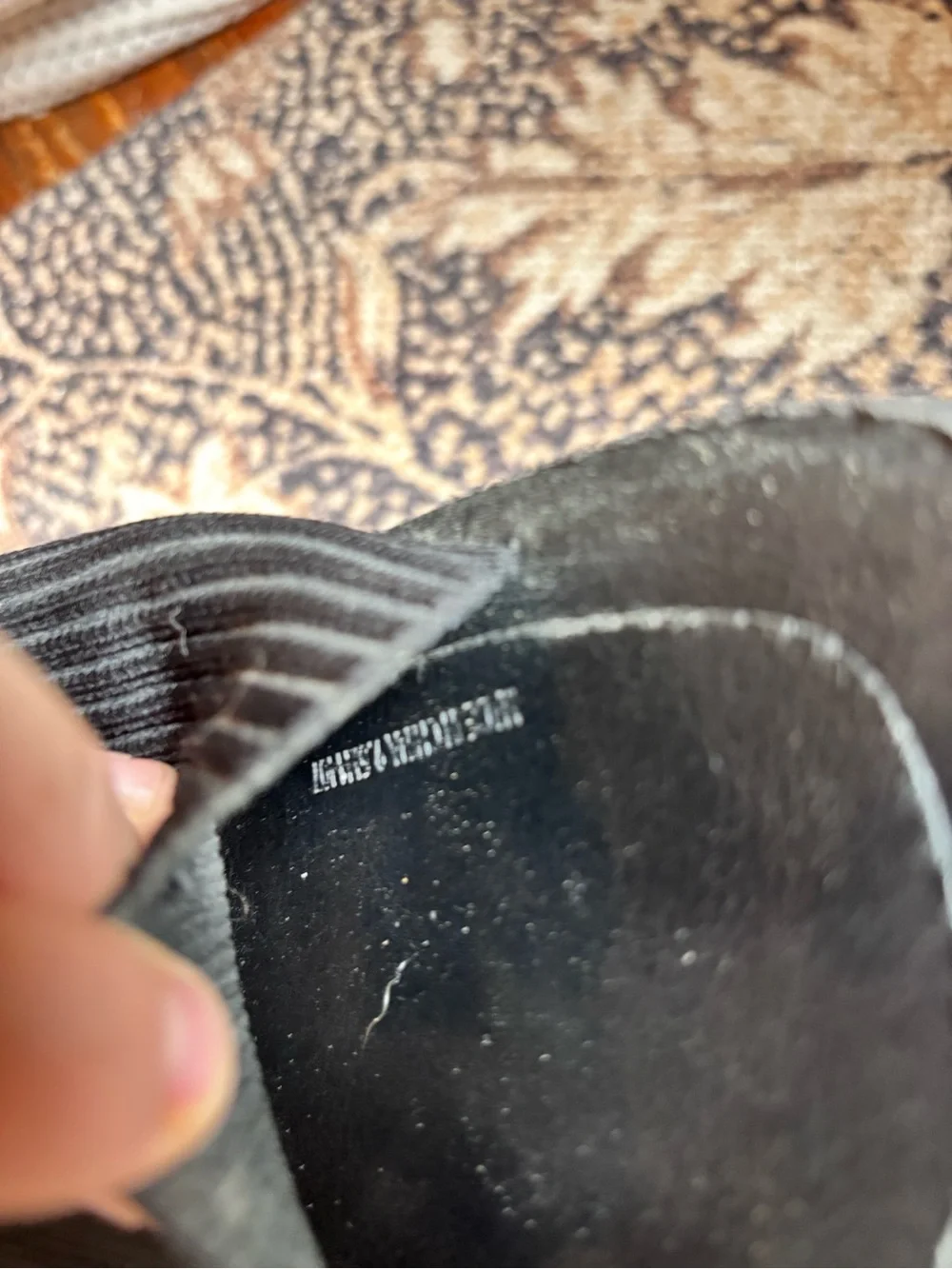 Steve Madden Black Ribbed Slide Sandals with Leather Footbed